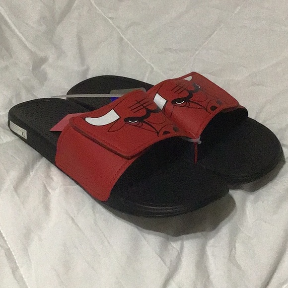 Men’s NBA Bulls Slides Size XL 13-14 - Picture 3 of 7